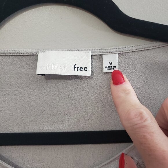 Aritzia Wilfred Free Aamito Snap Dress Sz M - Picture 5 of 9